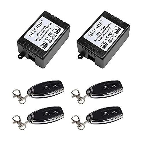 QIACHIP 433mhz commutateur de télécommande sans Fil Universel DC 12v,Interrupteu