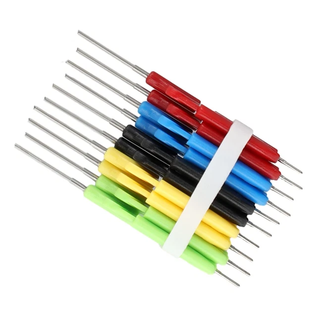 10x bunte Test Haken Hook Mini Grabber Prüfspitze Testsonde 10x bunte Test Haken Hook Mini Grabber Prüfspitze Testsonde