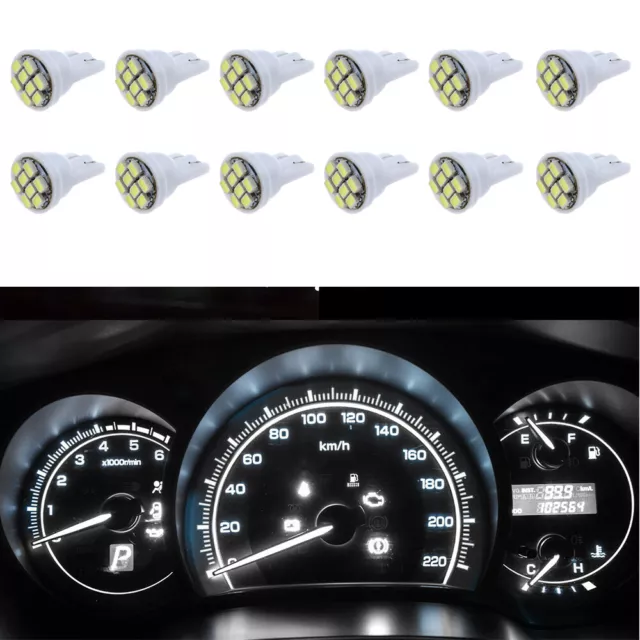 Gauge Cluster LED Dashboard Bulbs Cool White For Chevy 1982-1989 Camaro IROC Z28