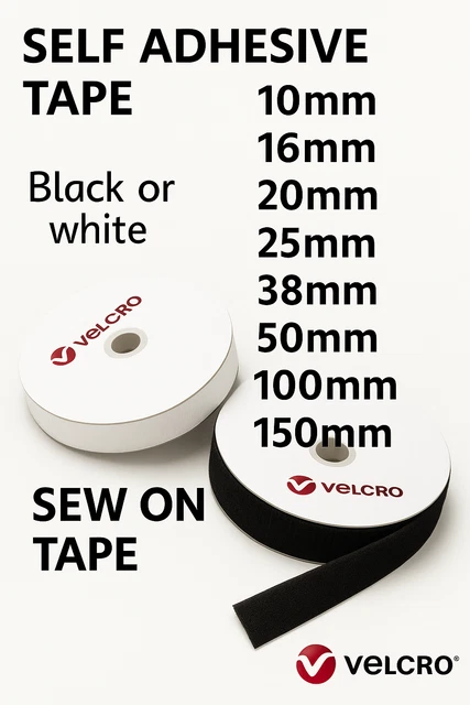 Self-adhesive Velcro /Black White Hook And Loop Self Adhesive Fastener Tape Magic Nylon Sticker Loop Disks Strips I.1351343849 - View #5