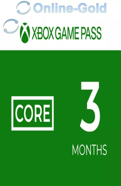 Xbox Game Pass Core 3 Month - 3 Mesi Microsoft Xbox Codice Digitale - [IT]
