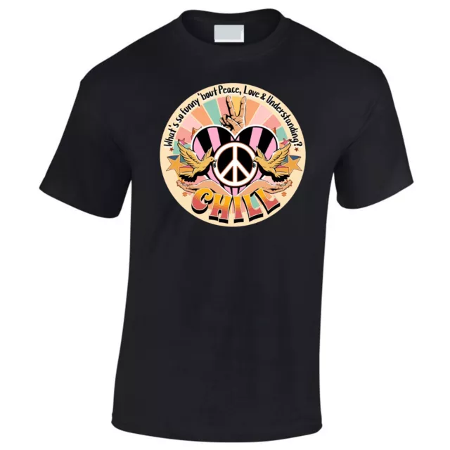 Elvis Costello Camiseta Inspirado Por Nick Lowe 60's Paz Amor Hippy Woodstock