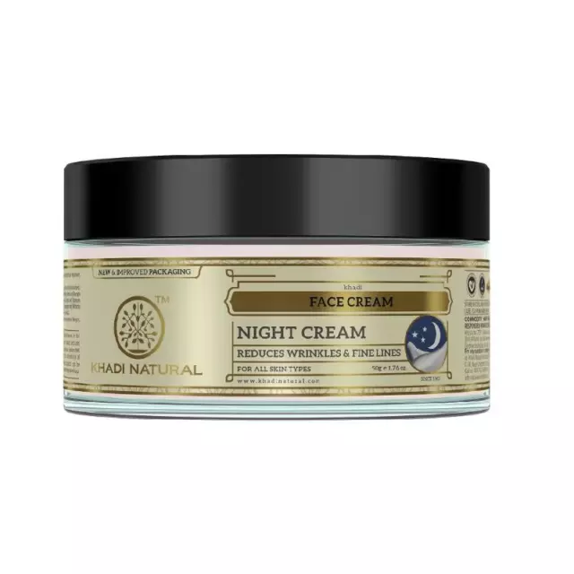 Khadi Natural Night Face Cream Reduce Wrinkles & Fine Lines (50g) Free Shipping