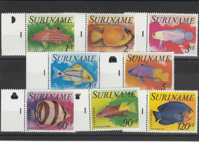 Suriname 1977 Fauna Tropische Fische 8 Werte MNH MF56731