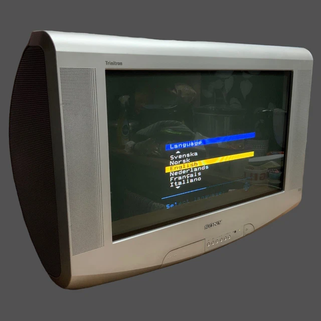 SONY TRINITRON WIDE Colour Television KV24LS35U Retro Gaming £295.00