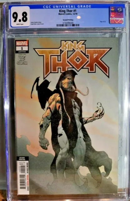 CGC 9.8 King Thor # 1 2nd Print Variant Gorr Love and Thunder NM/MT MCU HOT !!!