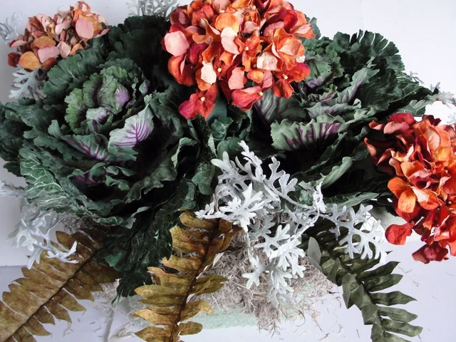 "Arreglo floral de seda toscana Savvy Fall para tu caja de ventana de 18""-24"" L se extiende 30"