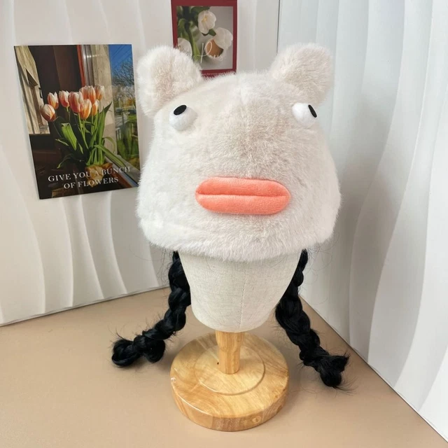 Sausage Mouth Winter Cap Cartoon Hat Cute Hat Creative Funny Hat  Streetwear