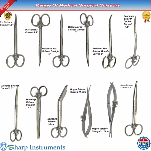Surgical Scissors Medical Dental Veterinary Microsurgery Dissecting Instruments