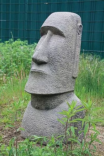 OSTERINSEL KOPF 61 cm HOCH FIGUR STEINGUSS HOHLGUSS FROSTFEST APL-Moai-060af 3