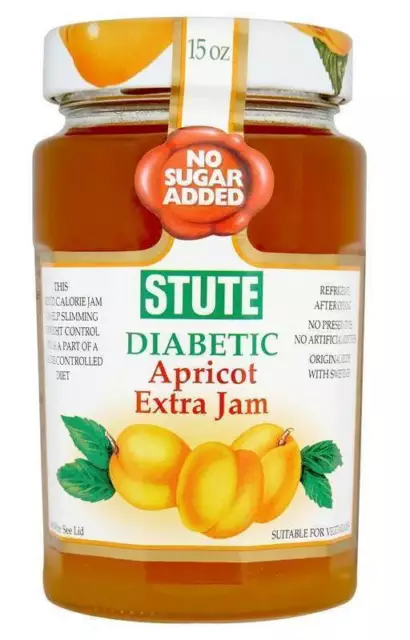 Stute Diabetic Jam Apricot 430g / Sugar Free