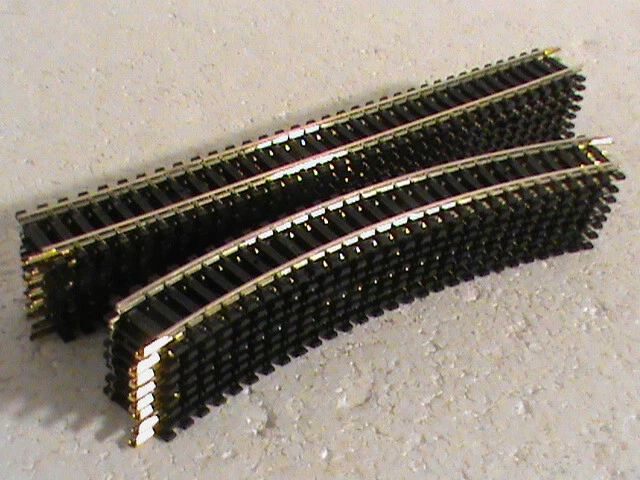 Lot de 3 demi rails droits d'alimentation à 1 coupure Jouef en