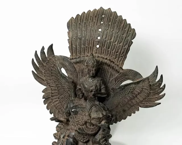 Lord Vishnu Bronze Statue, Hindu God Figurine, Eagle, God, Garuda, Best Gift 3