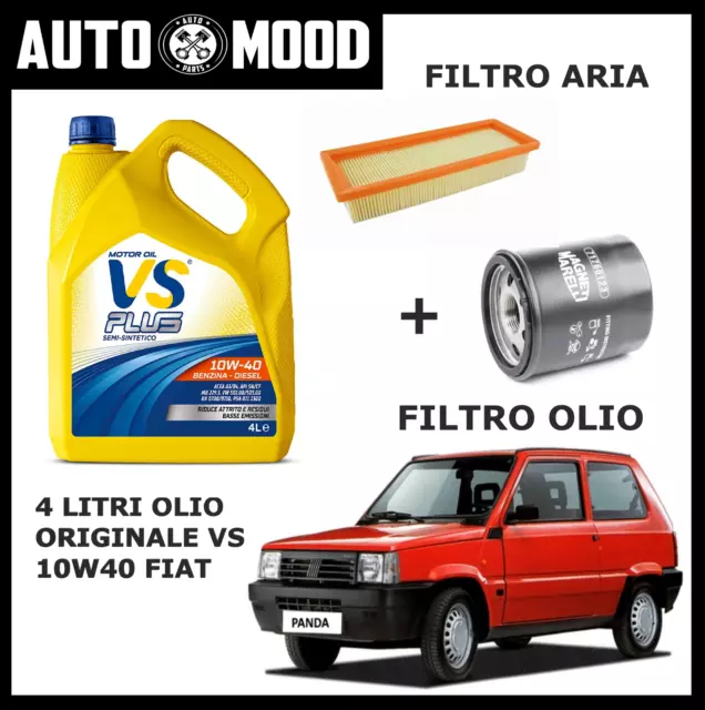 Kit Tagliando Filtri + Olio Originale Vs Plus Fiat Panda 1.1 1100 4X4 Trekking