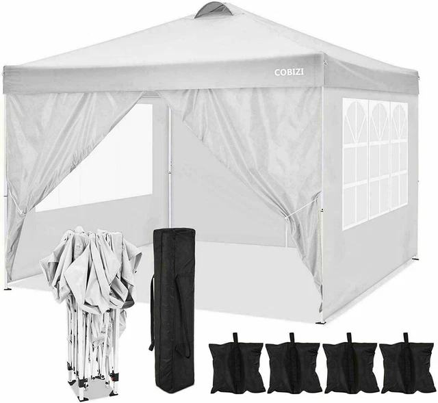 Falt Pavillon 3x3 Wasserdicht Pavillion Hochzeit Gartenzelt UV-schutz Popup zelt