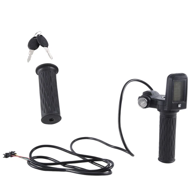 Contrôleur D'accélérateur Rotatif 36V Pour Vélo électrique | Commande De Vitesse 6 Fils | Compatible Accélérateur Au Pouce