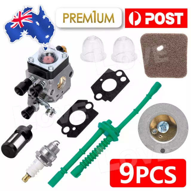 Carburetor Carb Air Fuel Filter Set For STIHL FS38 FS45 FS46 FS55 FS80 FS85 KM55