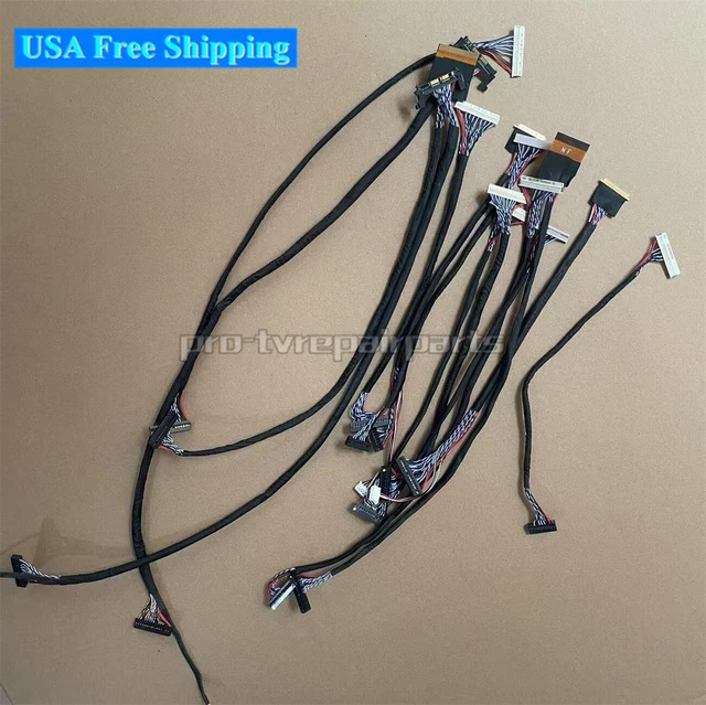 thumbnail image 2 of 18-Pack Universal LVDS Cable Kit – 14 Pin, 20 Pin, 30 Pin For LCD Controller Boards 2 of 6