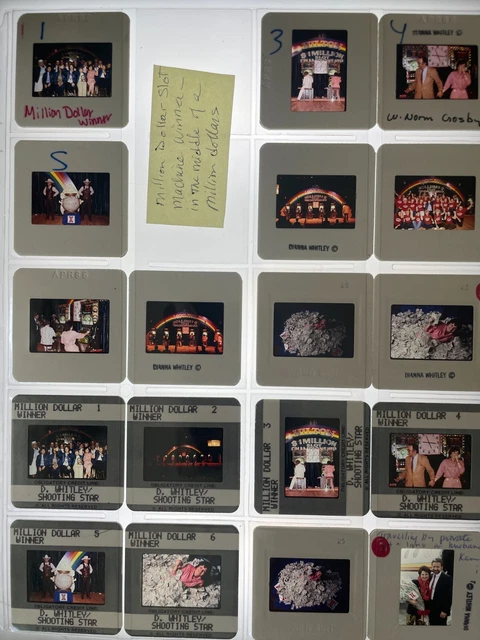 Dw5-821 Million Dollar Winner Lot (18) 35Mm Orig Slide Via Dianna Whitley
