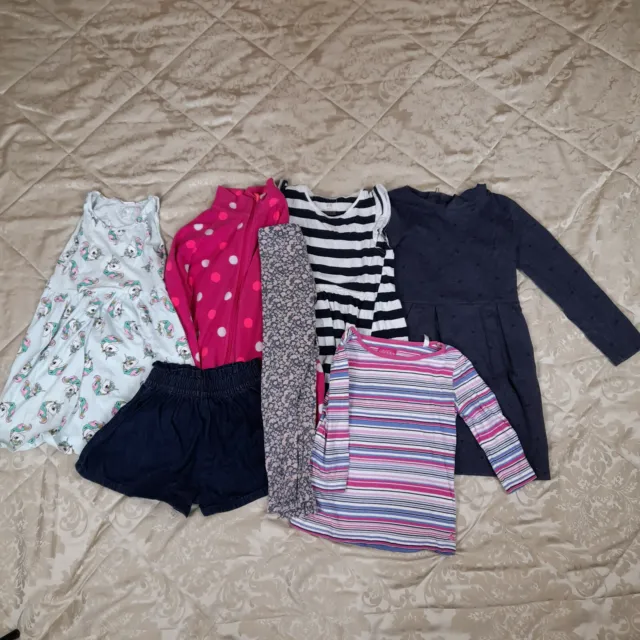 7pcs Girls Clothes Bundle jOULES,H&M, F&F, NEXT.   Age 6+  years