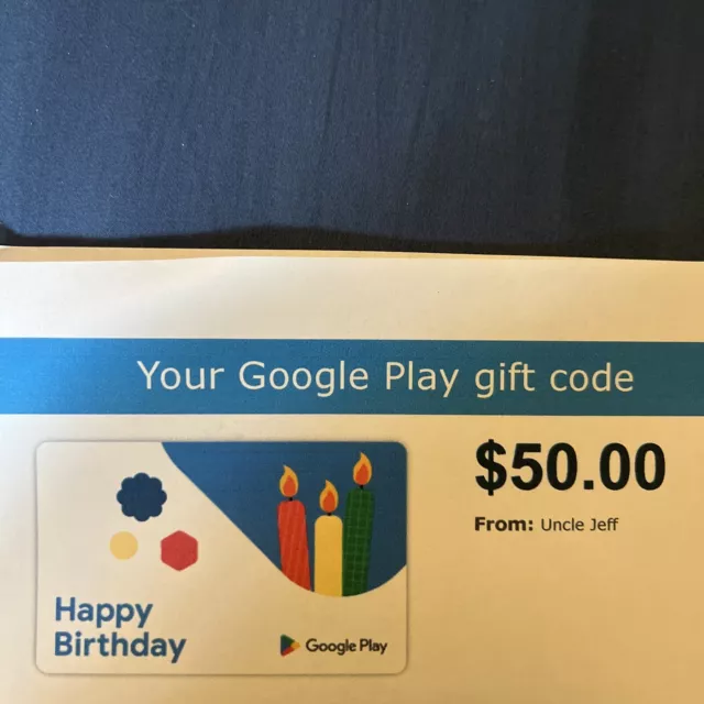 Google Play E- Gift Card $50