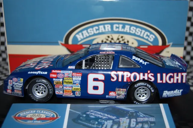 Mark Martin #6 STROHS LIGHT Rockingham Win 1989 Thunderbird 1/24 NASCAR Druckguss