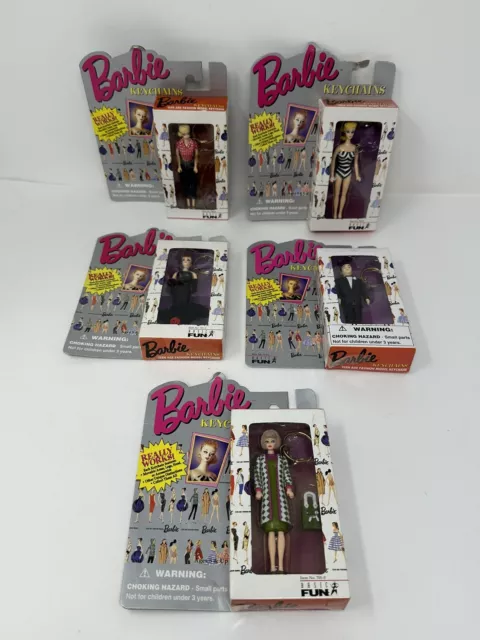 Barbie 1995 Keychain Solo in the Spotlight & More ~ New Set of 5 ~ Vintage