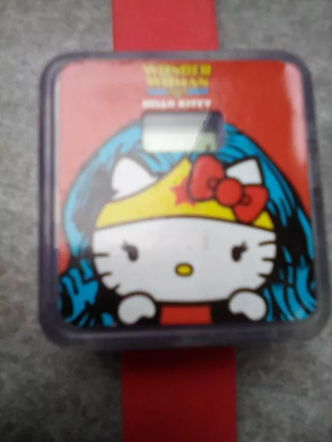 Hello Kitty Wonder Woman digital watch McDonald's Justice League Happy Meal toy