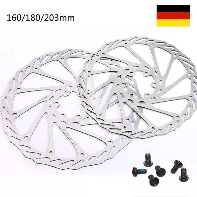 2pcs 160mm 180mm 203mm MTB Fahrrad G3 Rad Bremsscheiben 6 Schrauben Bremsscheibe