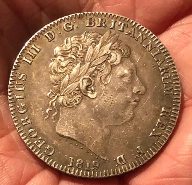 George III - 1819 - LIX Silver Crown