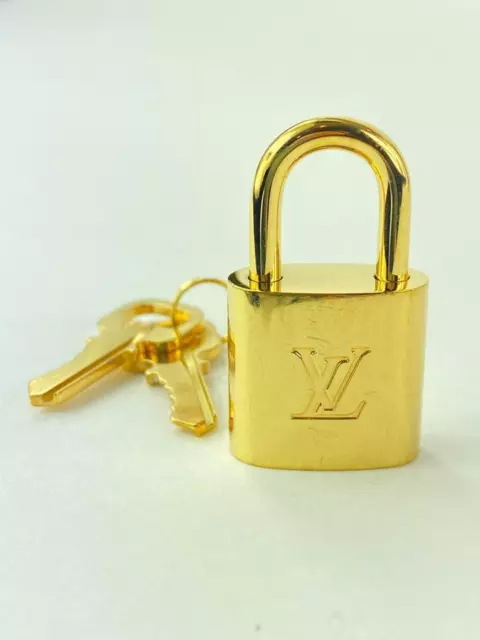 LOUIS VUITTON ONE Set Lock & Key Brass Gold tone Random # RESTORED $79.95 -  PicClick