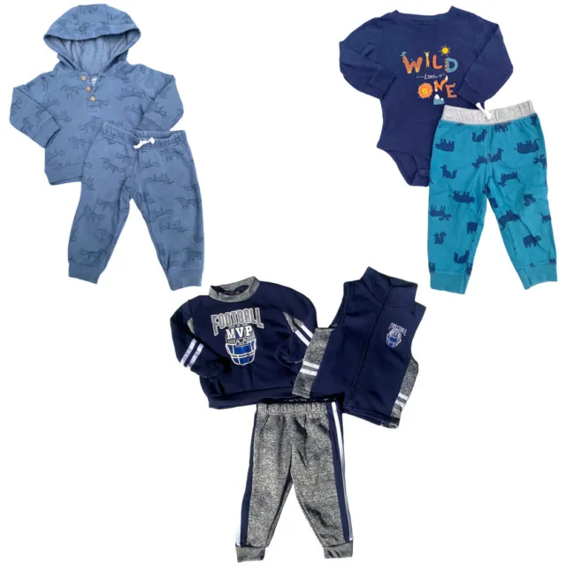 YOU CHOOSE / Lot Infant Baby Boy Warm Outfits 2-Piece 3-Piece Pants 18 Months