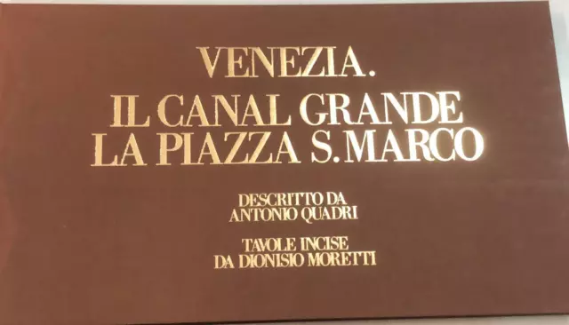 venezia il canal grande la piazza s marco 1 ED moretti quadri 8888548904