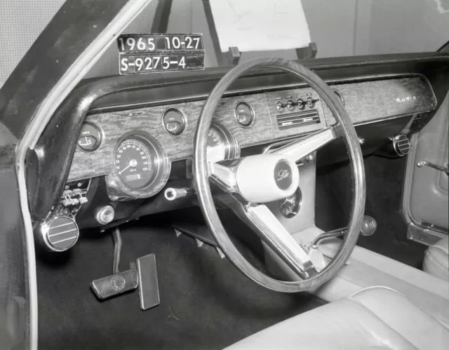 1965 Mercury Cougar Dashboard Development Mock-up 8 x 10 photograph