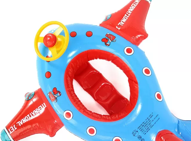 Fusée flotteur piscine bébé avion avec roue sterling et konk gonflable natation 3