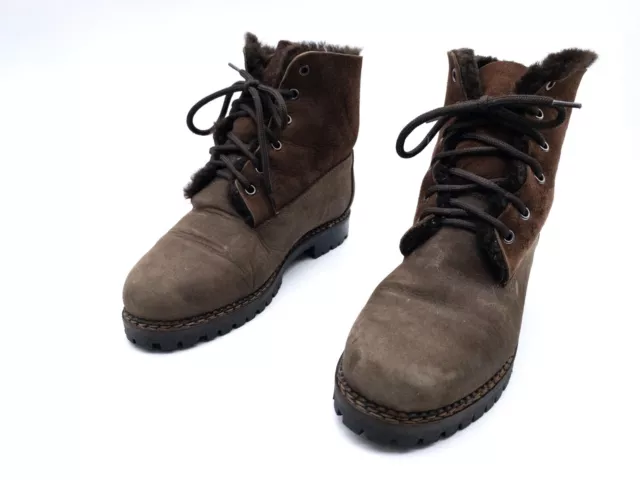 Kämpgen Mujer Botas con Cordones Botines de Cuero Talla 39 Ue Art. 8041-50