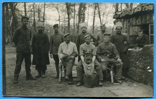 CPA PHOTO: German soldiers of the bayerisches Landsturm-Infantry-Battalion /1918