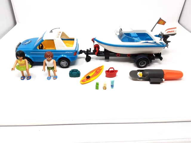 Playmobil Family Fun Pick-Up With Speedboat, 55% OFF