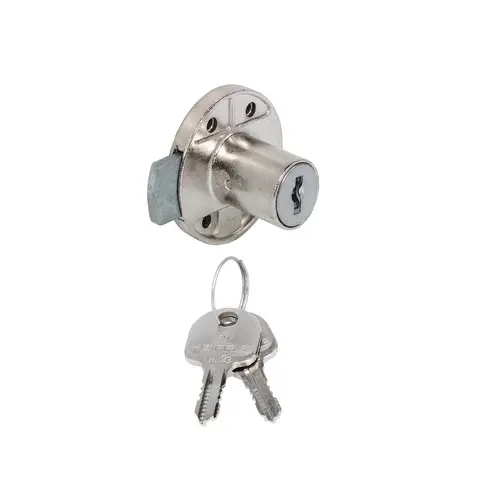 Cupboard Drawer Locker Lock 18mm Cylinder Security Latch x2 Keys 20mm Backset