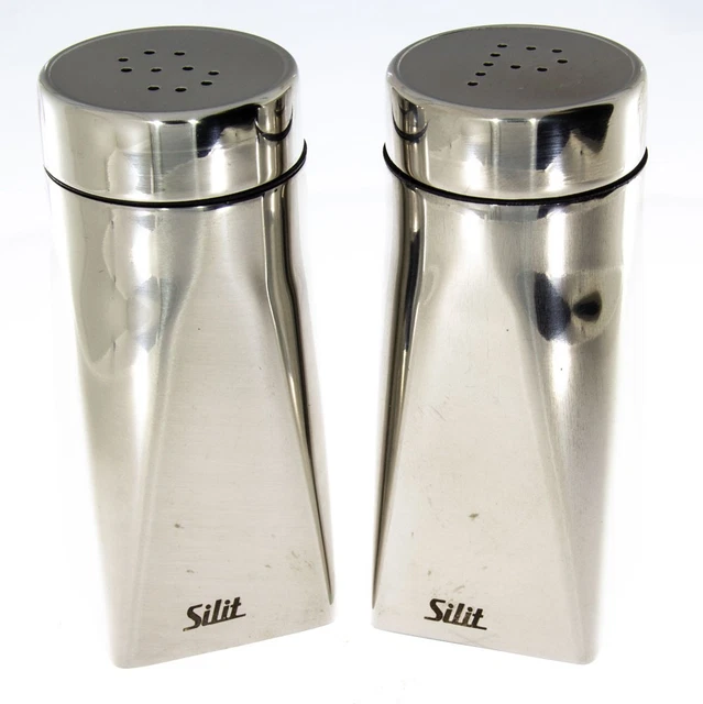 SILIT SALZ- UND Pfeffer-Set Saporito Edelstahl Salzstreuer Pfefferstreuer EUR 17,99