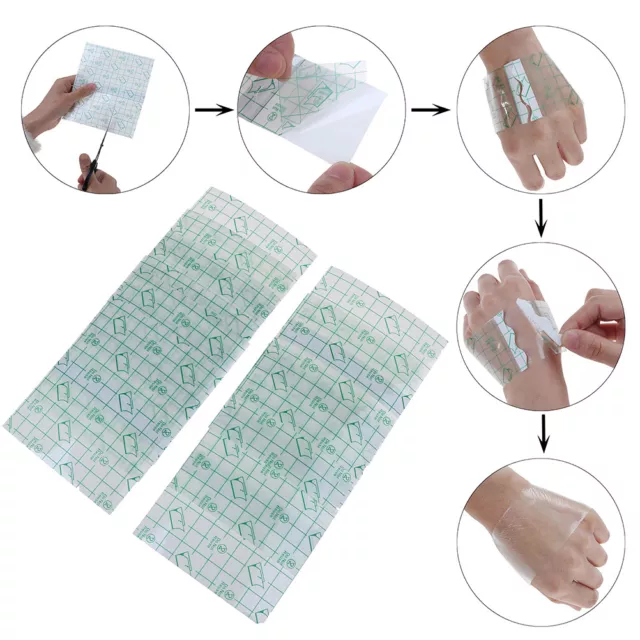 10 PZ INTONACO adesivo trasparente impermeabile fissaggio stretch