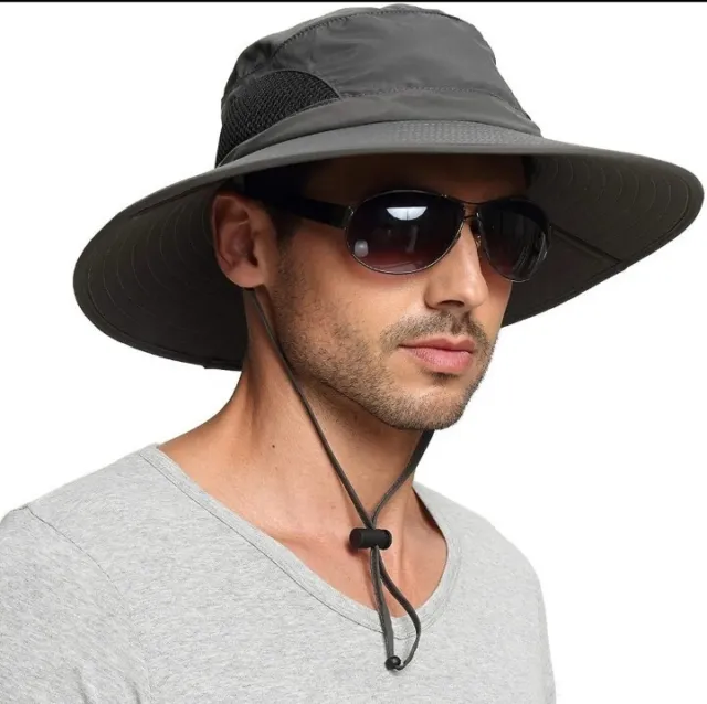 EINSKEY Wide Brim Sun Hat Summer UV Protection Beach Hat Showerproof Safari Hat