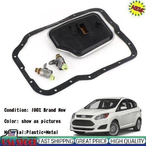 2X SOLENOIDS&FILTER AUTOMATIC Transmission Gearbox 4F27E For Ford Focus