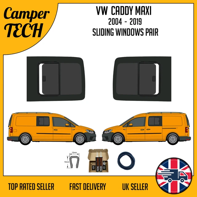 VW 04 20 Caddy MAXI Sliding Windows with Fit Kit And U Trim £365.00