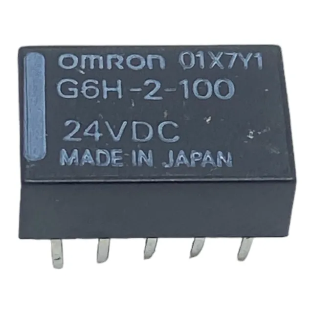 G6H-2-100 Omron DPDT Ultra Sensitive Relay PCB Mount 24Vdc