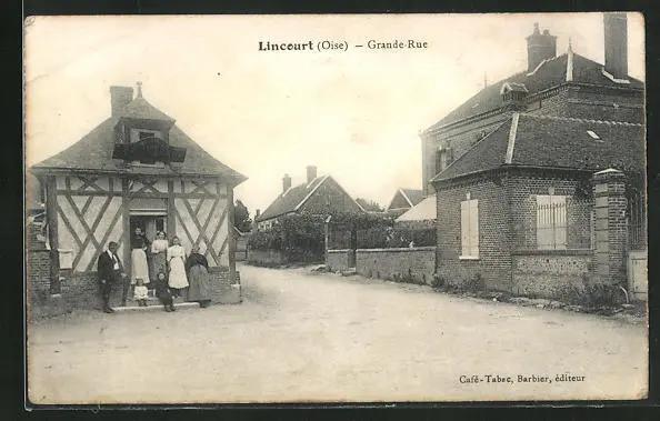 CPA Liancourt, Grande-Rue, street view 1916