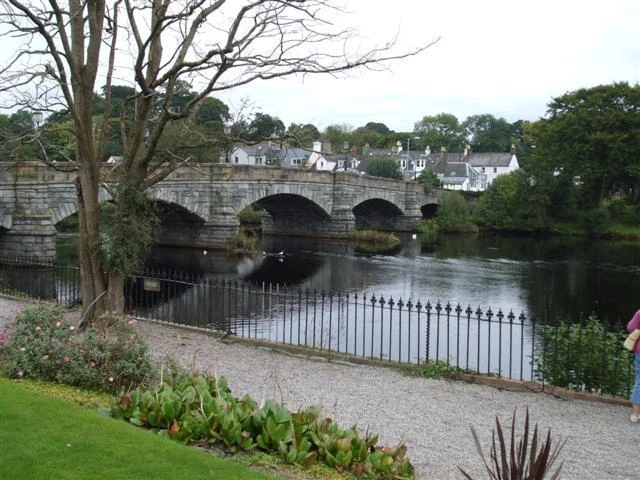 Photo 6x4 Bridge at Newton Stewart It spans the River Cree c2008