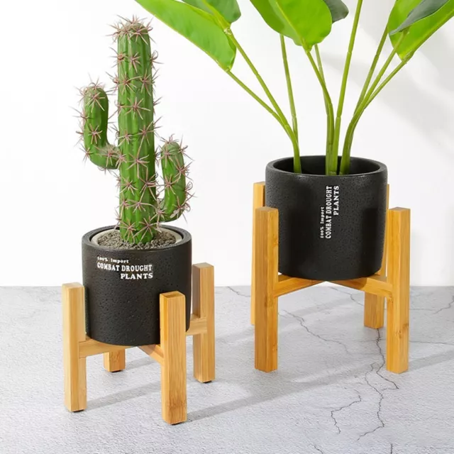 Fleur Pot Support Rangement en Bois Cour Jardin Terrasse Patio Balcon for