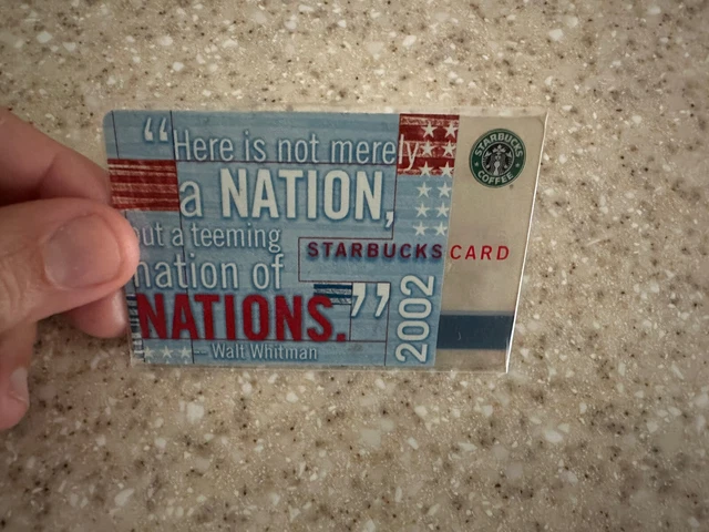 STARBUCKS 2002 USA Nations Coffee Gift Card VHTF HTF Rare $199.00 - PicClick STARBUCKS 2002 USA Nations Coffee Gift Card VHTF HTF Rare $199.00 - PicClick
