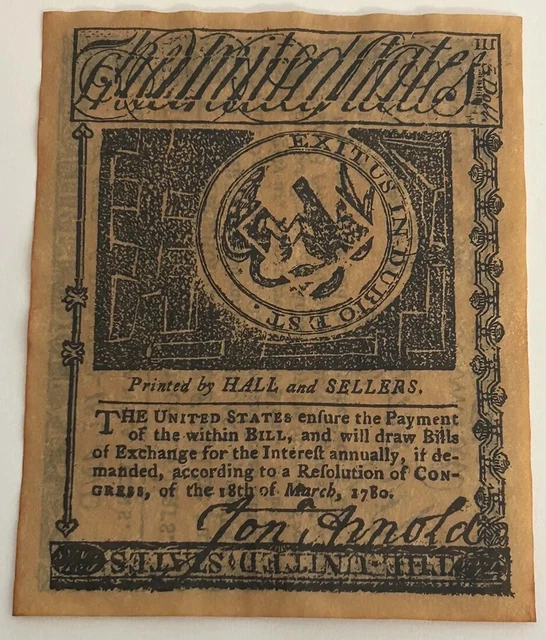 1786 $3 Three Dollars  State of Rhode Island COLONIAL CURRENCY